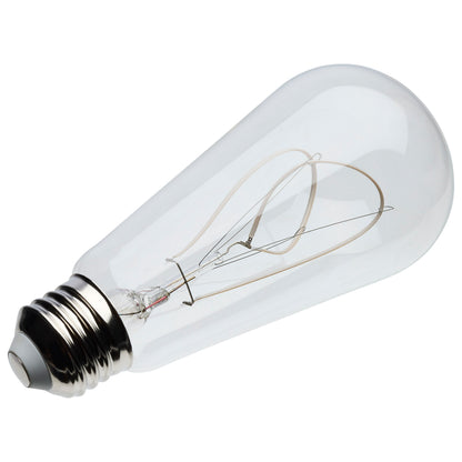 Satco S10525 6W ST19 Warm White LED Light Bulb Medium Base