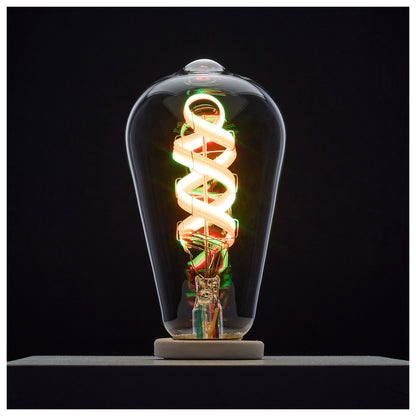 Satco S11240 6W ST19 CCT Selectable LED Light Bulb Medium Base