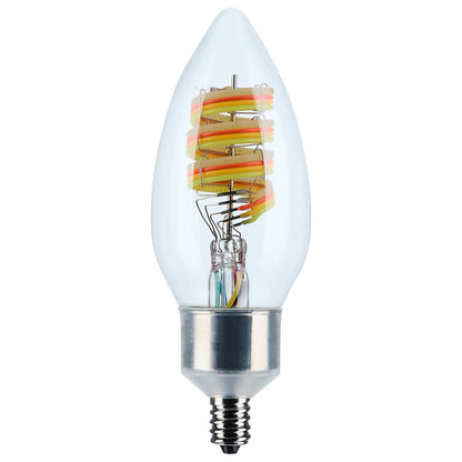 Satco S11242 4W B11 CCT Selectable LED Light Bulb Candelabra Base