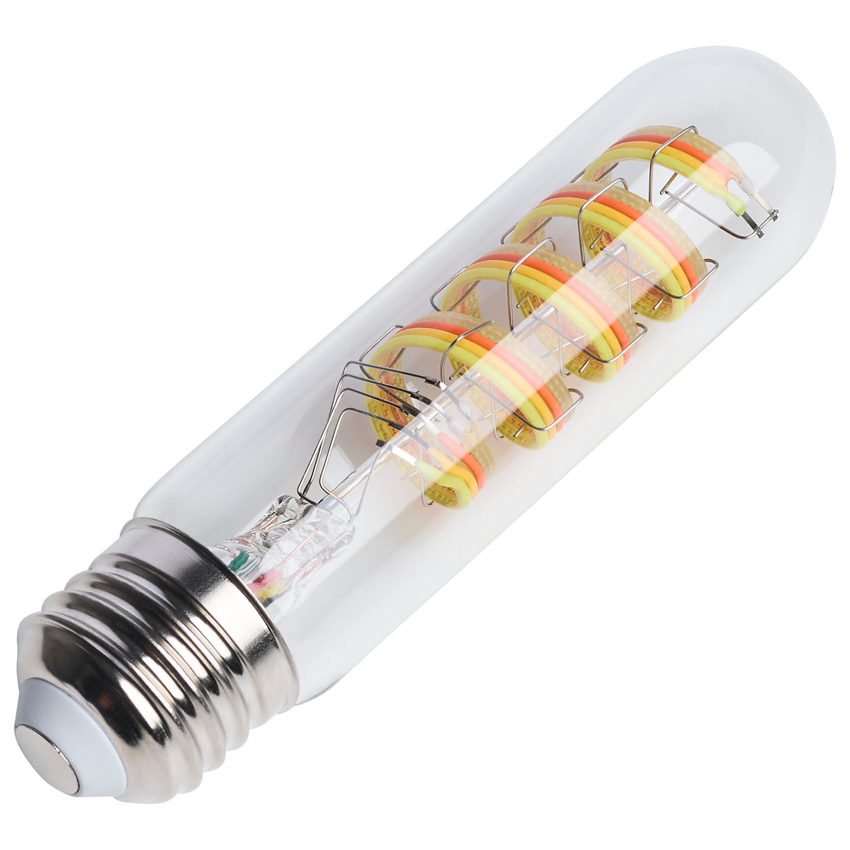Satco S11245 5.5W T10 CCT Selectable LED Light Bulb Medium Base