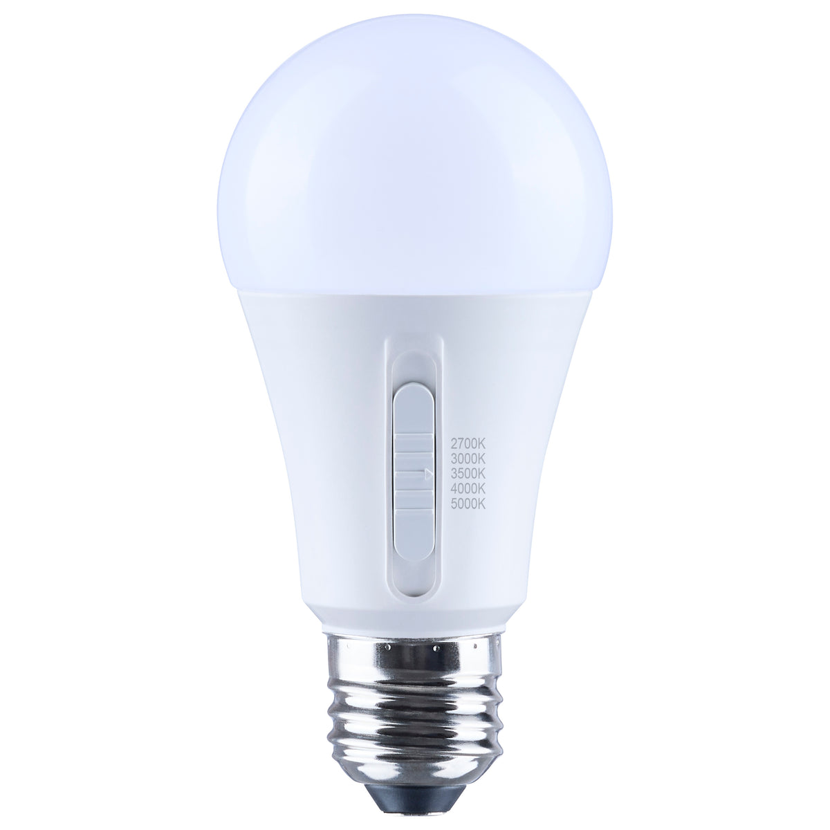 Satco S11315 10W A19 CCT Selectable LED Light Bulb Med Left Hand Thread LHT Base