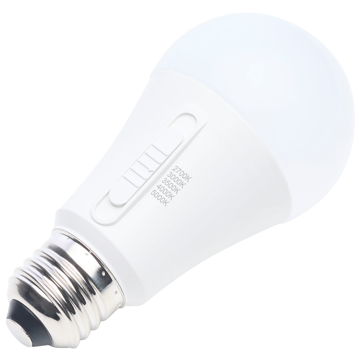 Satco S11315 10W A19 CCT Selectable LED Light Bulb Med Left Hand Thread LHT Base