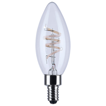 Satco S11525R1 4W B11 Warm White LED Light Bulb Candelabra Base