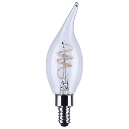Satco S11526R1 4W CA11 Warm White LED Light Bulb Candelabra Base