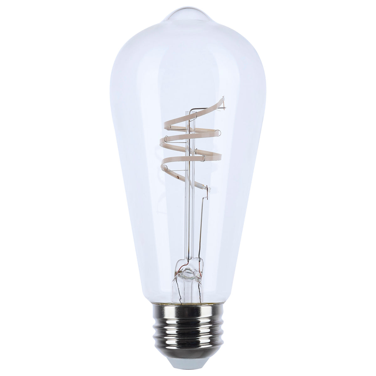 Satco S11529 6W ST19 Soft White LED Light Bulb Medium Base