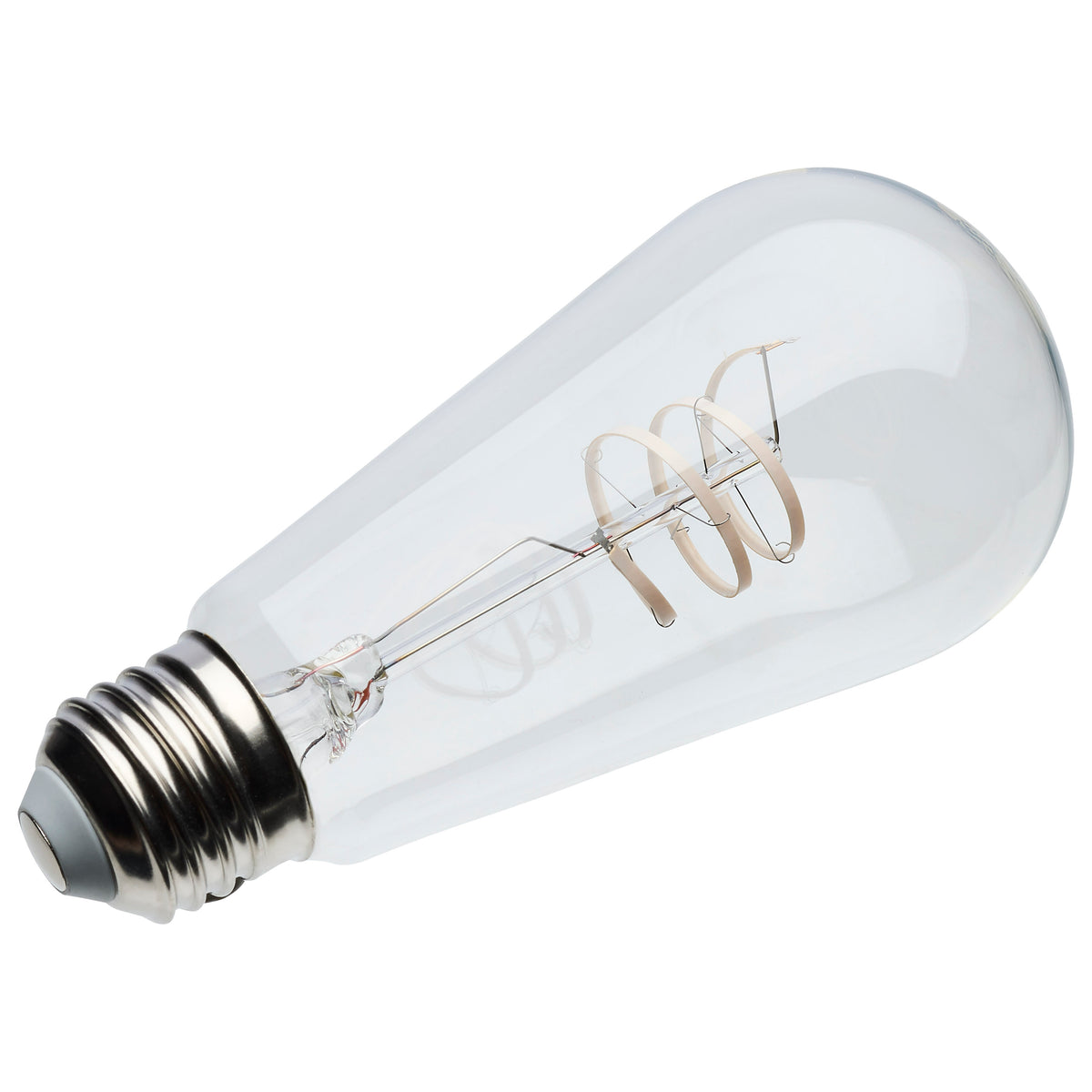 Satco S11529 6W ST19 Soft White LED Light Bulb Medium Base