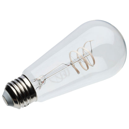 Satco S11529 6W ST19 Soft White LED Light Bulb Medium Base