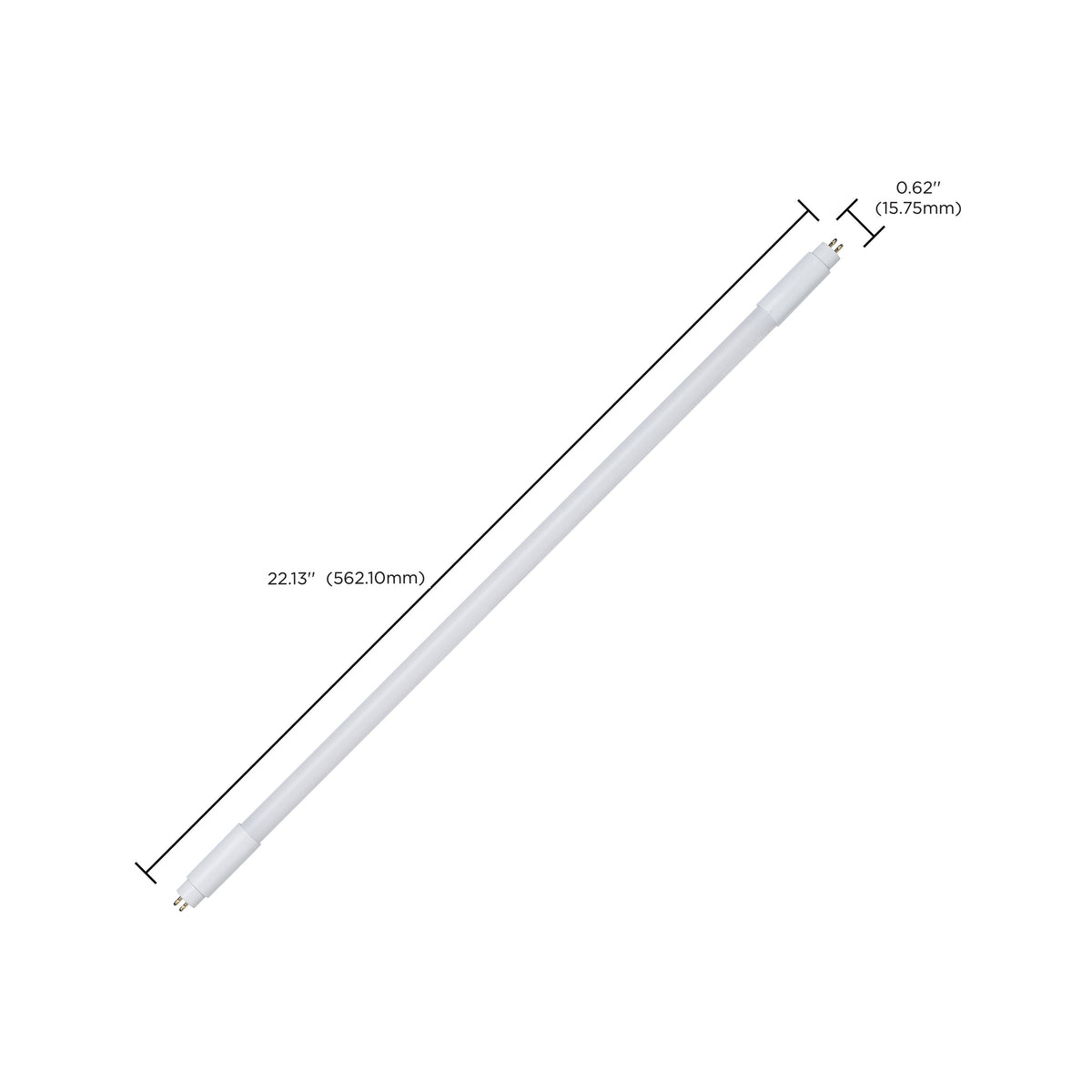Satco S11650R1 7W T5 CCT Selectable LED Light Bulb Miniature Bi Pin Base