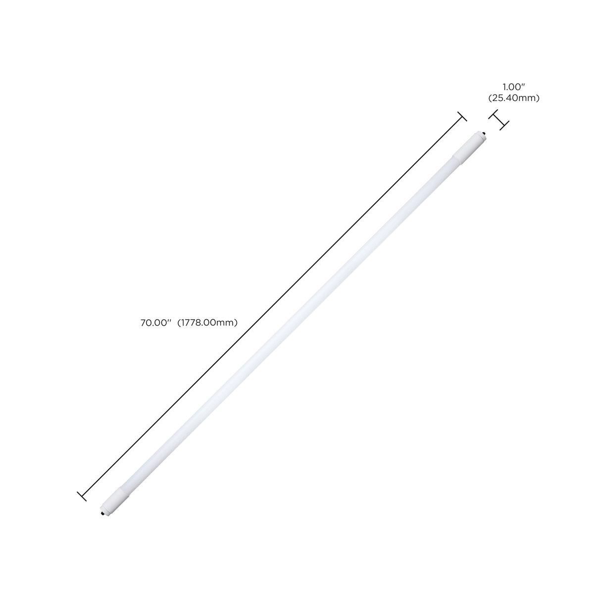 Satco S11668 30W T8 CCT Selectable LED Light Bulb Single Pin Base