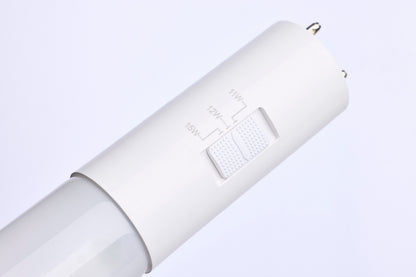 Satco S11768 15W/12W/11W T8 CCT Selectable LED Light Bulb Medium Bi Pin Base