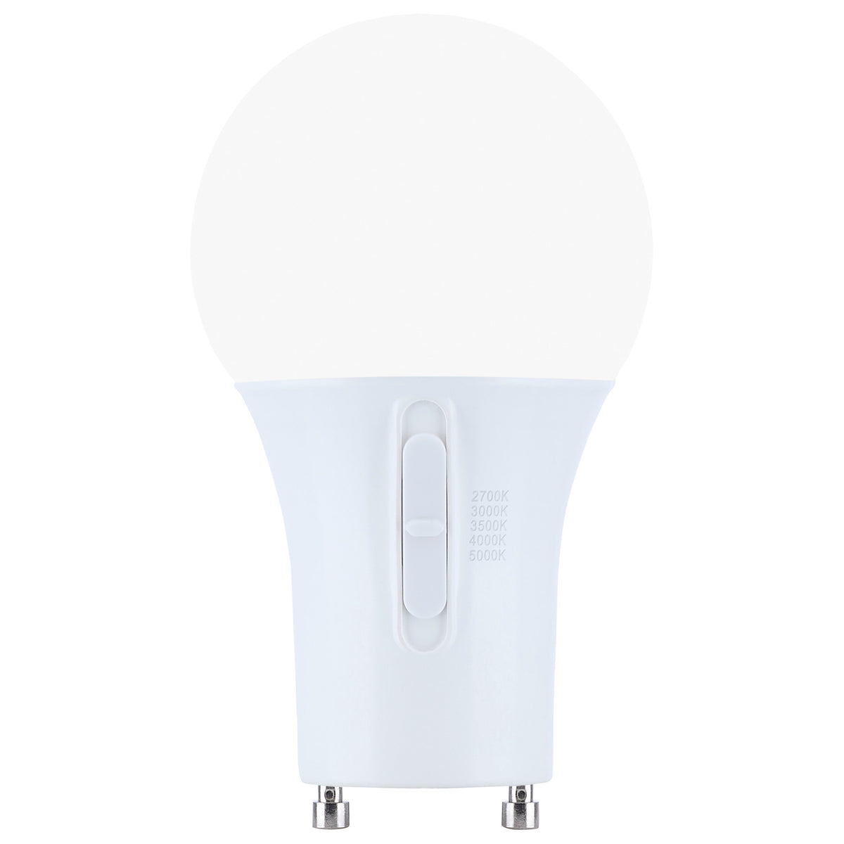 Satco S12144 9.5W A19 CCT Selectable LED Light Bulb Bi Pin GU24 Base