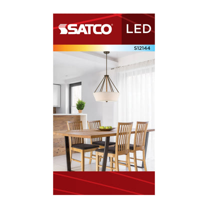 Satco S12144 9.5W A19 CCT Selectable LED Light Bulb Bi Pin GU24 Base