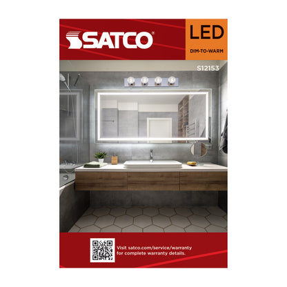 Satco S12153 8W G25 CCT Selectable LED Light Bulb Medium Base