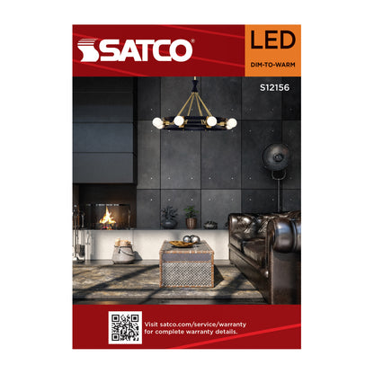 Satco S12156 8W G40 CCT Selectable LED Light Bulb Medium Base