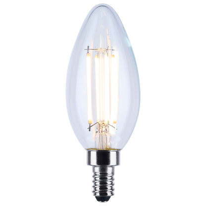 Satco S12157 4.5W B11 CCT Selectable LED Light Bulb Candelabra Base