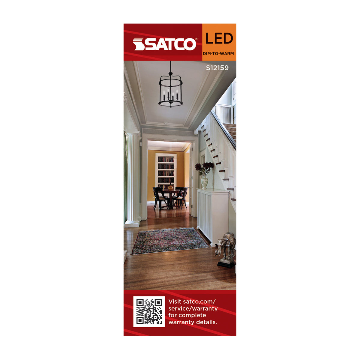 Satco S12159 4.5W B11 CCT Selectable LED Light Bulb Medium Base