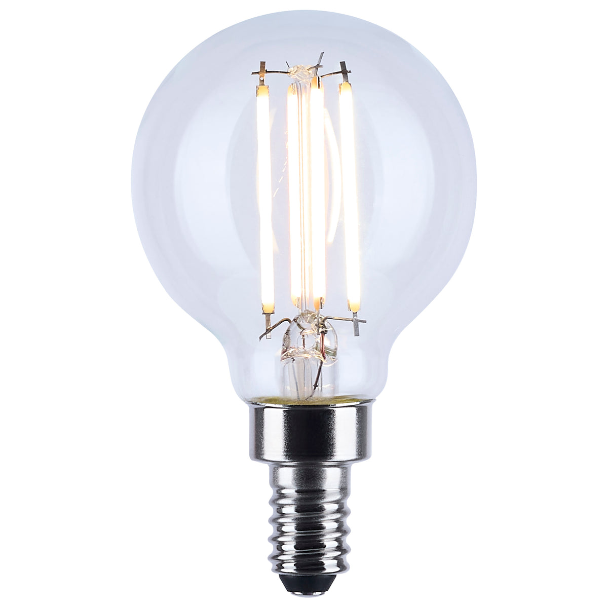 Satco S12161 4.5W G16.5 CCT Selectable LED Light Bulb Candelabra Base