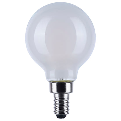Satco S12162 4.5W G16.5 CCT Selectable LED Light Bulb Candelabra Base