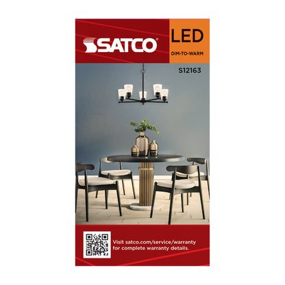 Satco S12163 4.5W A15 CCT Selectable LED Light Bulb Medium Base