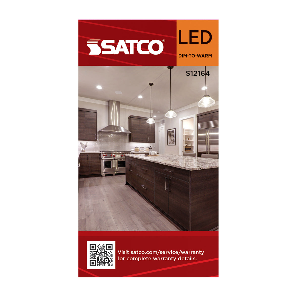 Satco S12164 4.5W A15 CCT Selectable LED Light Bulb Medium Base
