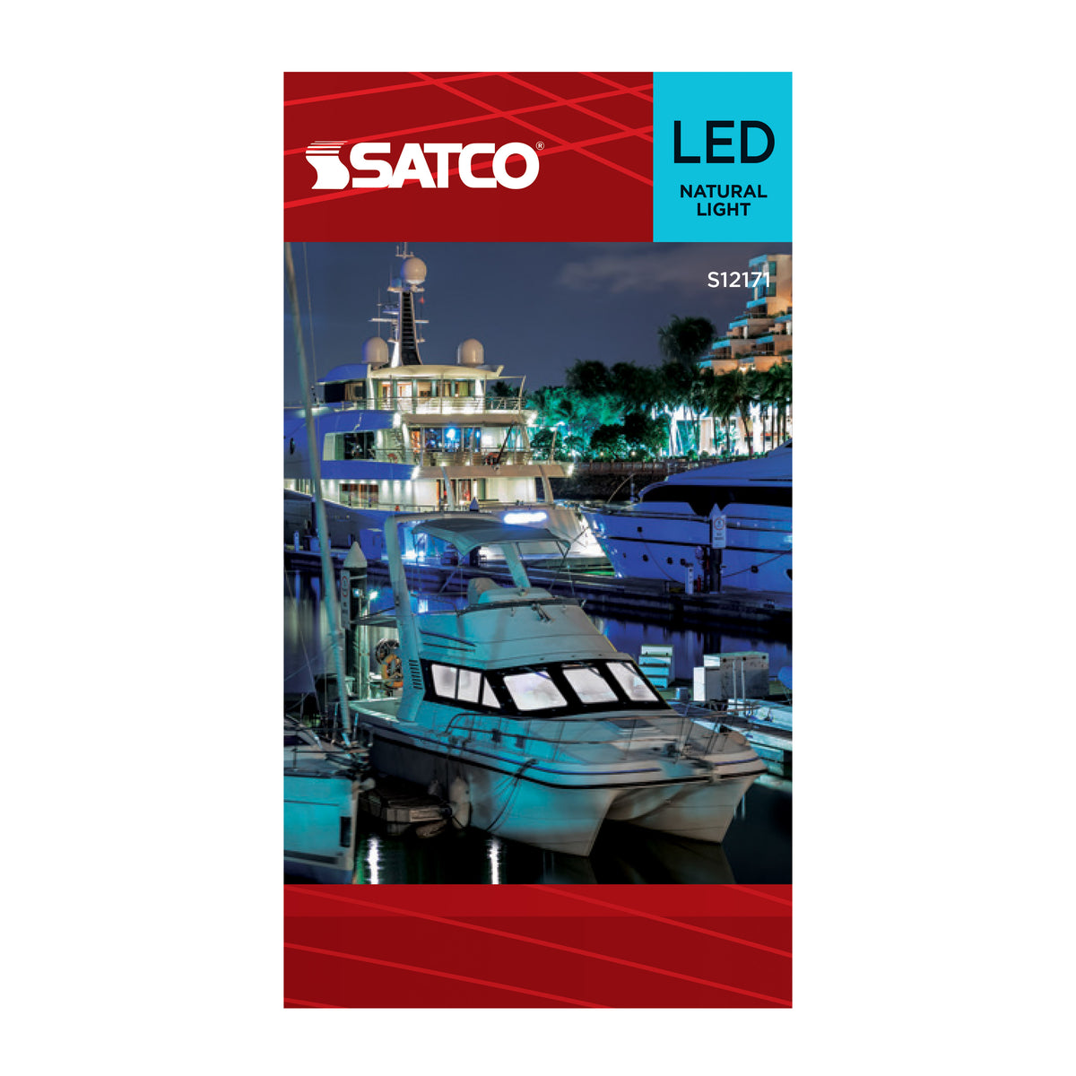 Satco S12171 9.1W A19 Natural Light LED Light Bulb Medium Base