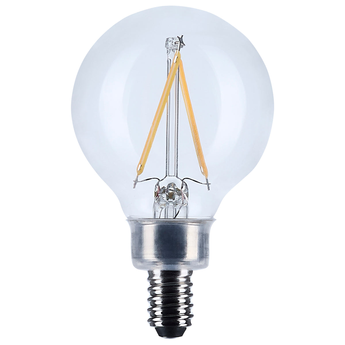 Satco S12471 3W G16.5 Soft White LED Light Bulb Candelabra Base