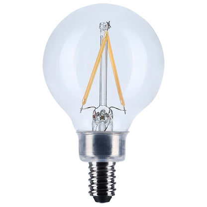 Satco S12471 3W G16.5 Soft White LED Light Bulb Candelabra Base