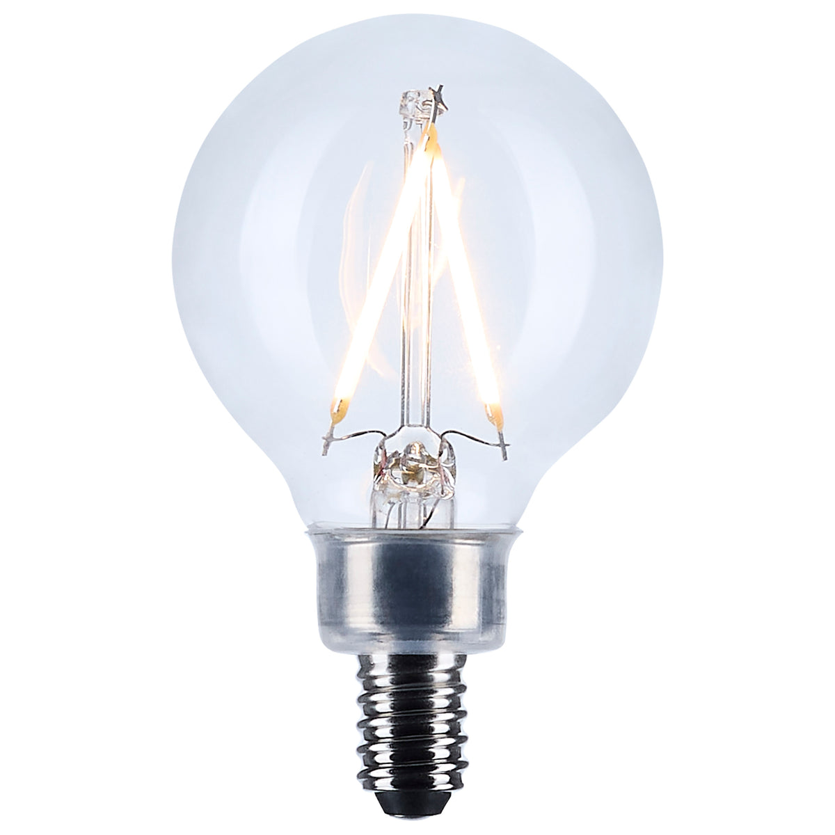 Satco S12471 3W G16.5 Soft White LED Light Bulb Candelabra Base
