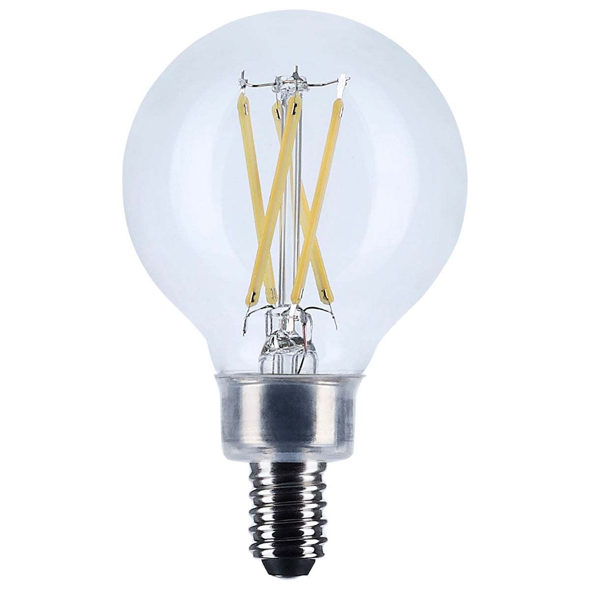 Satco S12478 5.5W G16.5 Natural Light LED Light Bulb Candelabra Base