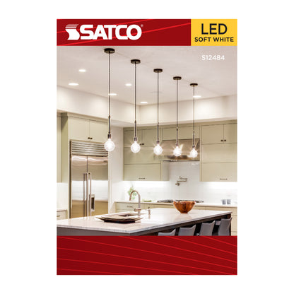Satco S12484 4W G40 Soft White LED Light Bulb Medium Base