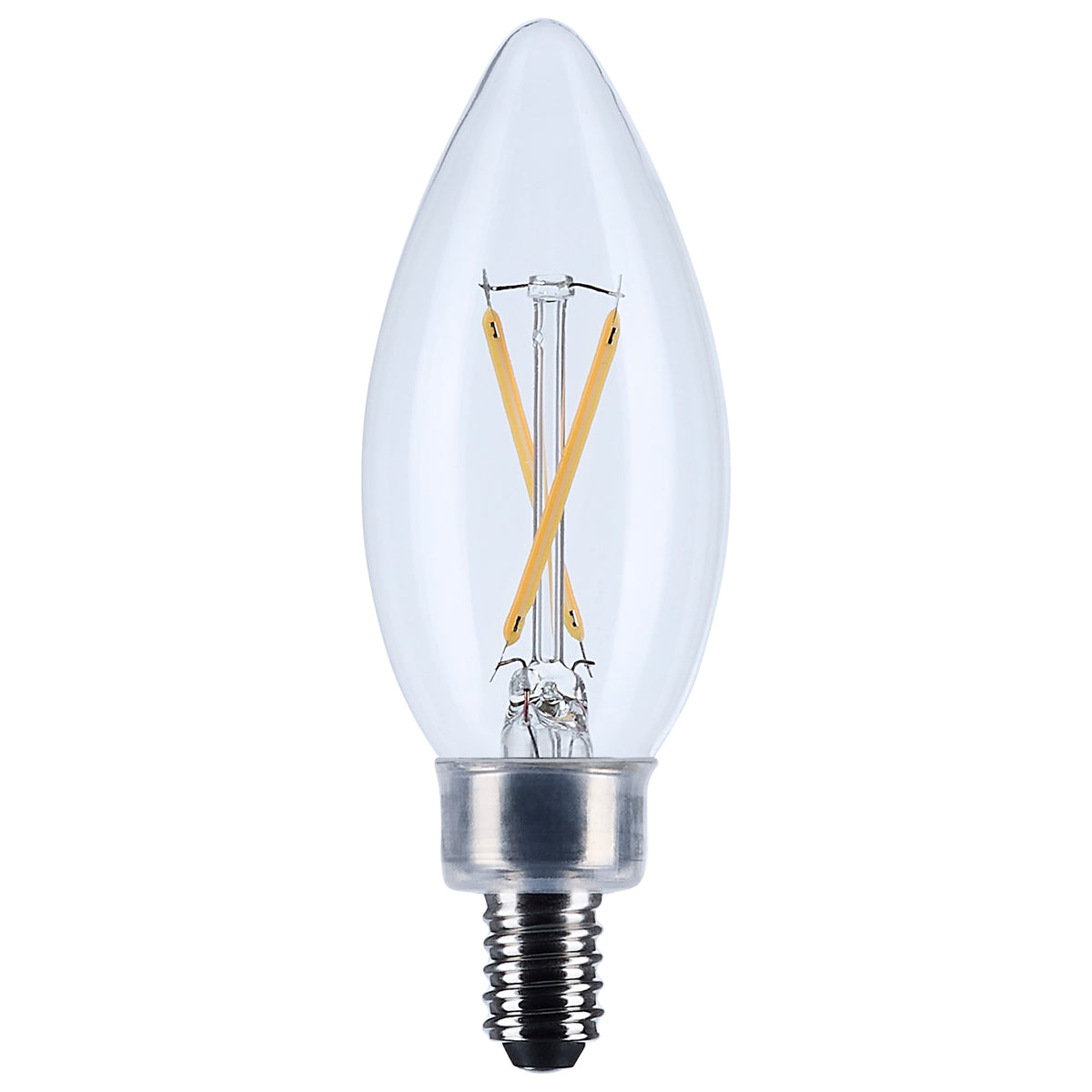 Satco S12490 3W B11 Soft White LED Light Bulb Candelabra Base