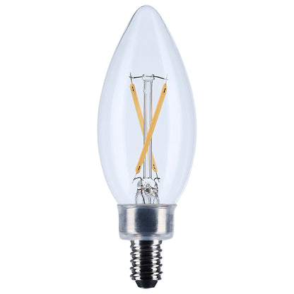Satco S12490 3W B11 Soft White LED Light Bulb Candelabra Base