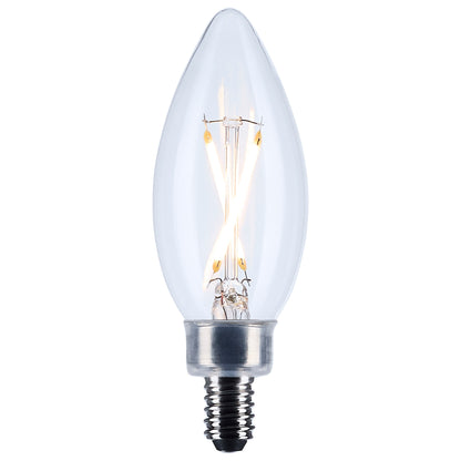 Satco S12490 3W B11 Soft White LED Light Bulb Candelabra Base