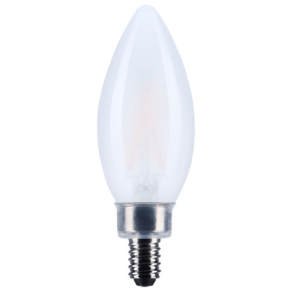Satco S12491 3W B11 Soft White LED Light Bulb Candelabra Base
