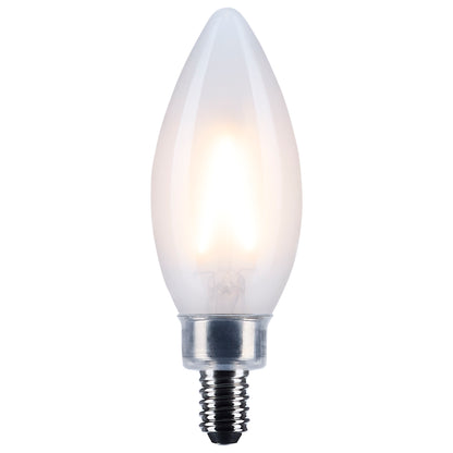 Satco S12491 3W B11 Soft White LED Light Bulb Candelabra Base