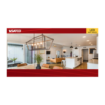 Satco S12492 4W B11 Soft White LED Light Bulb Candelabra Base