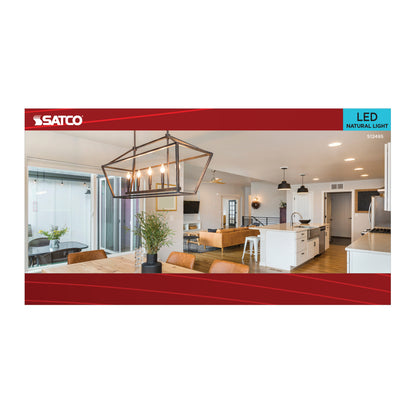 Satco S12495 5.5W B11 Natural Light LED Light Bulb Candelabra Base