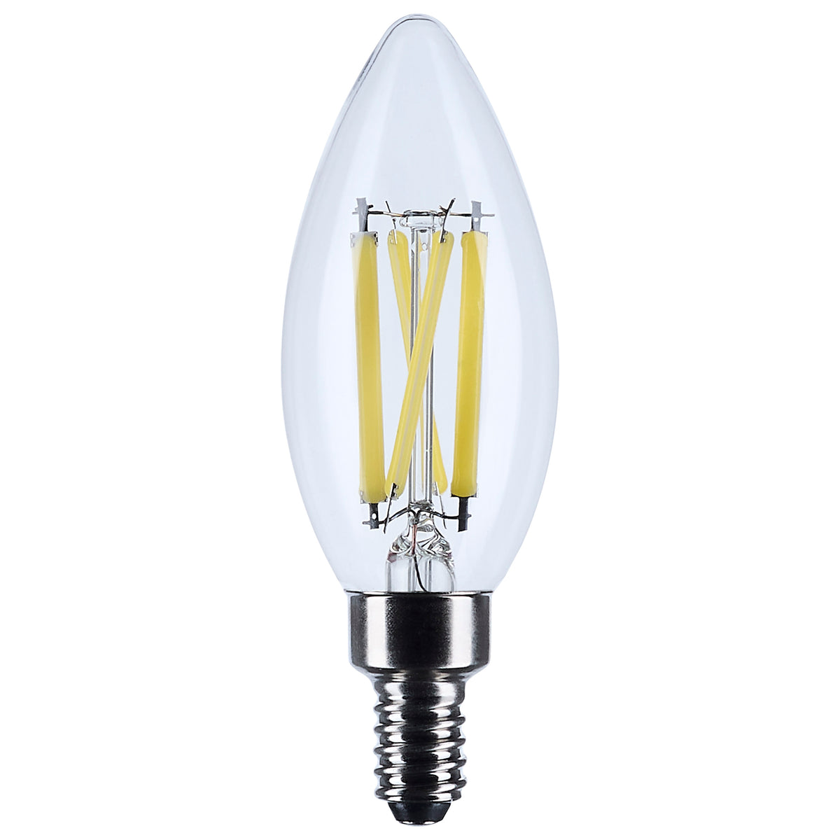 Satco S12496 8W B11 Neutral White LED Light Bulb Candelabra Base
