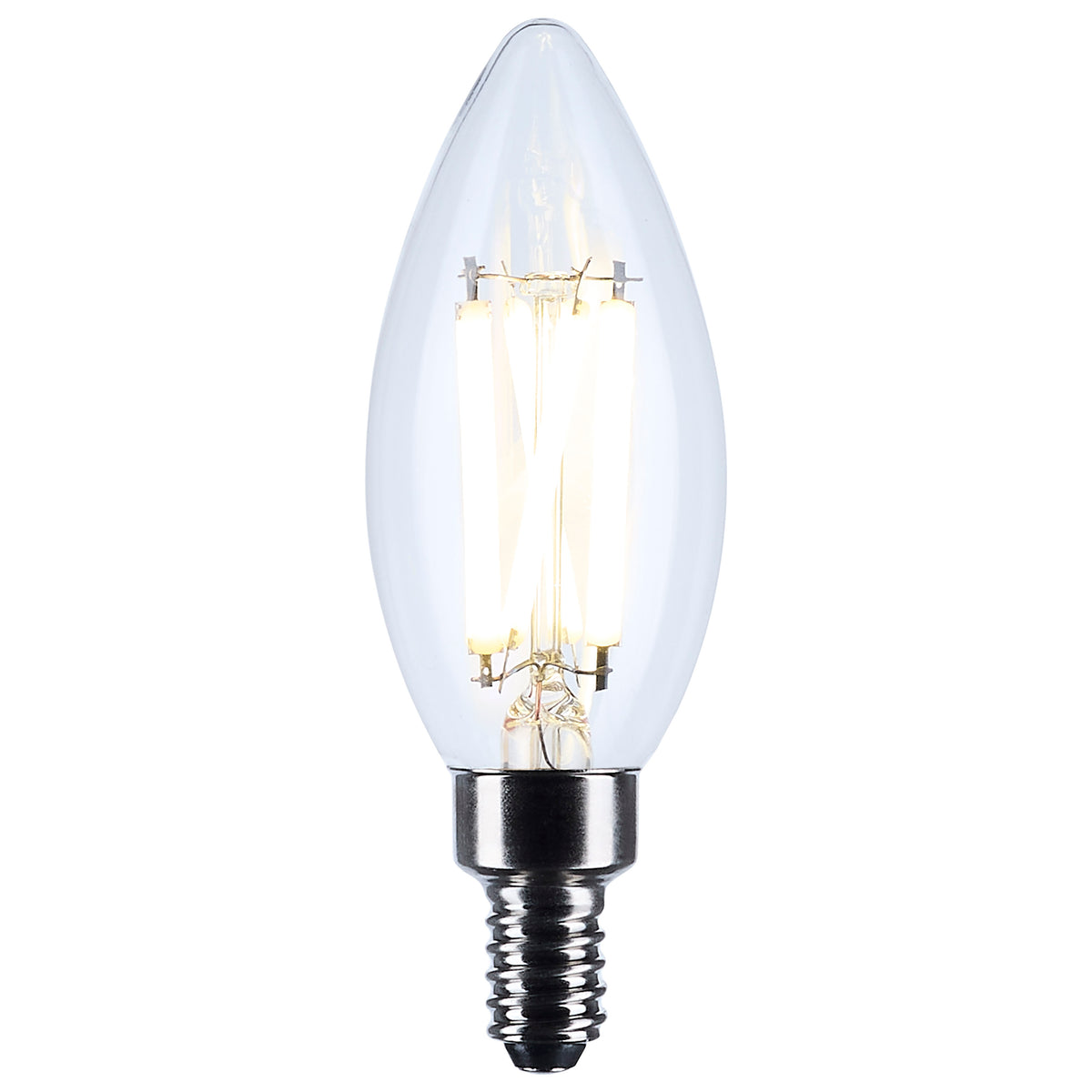Satco S12496 8W B11 Neutral White LED Light Bulb Candelabra Base