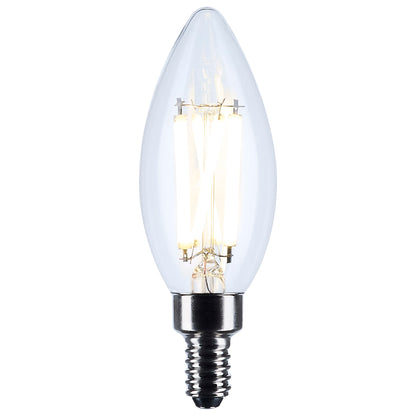 Satco S12496 8W B11 Neutral White LED Light Bulb Candelabra Base