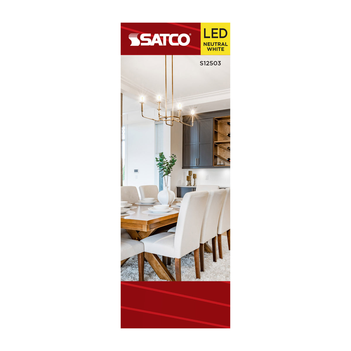Satco S12503 5.5W B11 Neutral White LED Light Bulb Medium Base