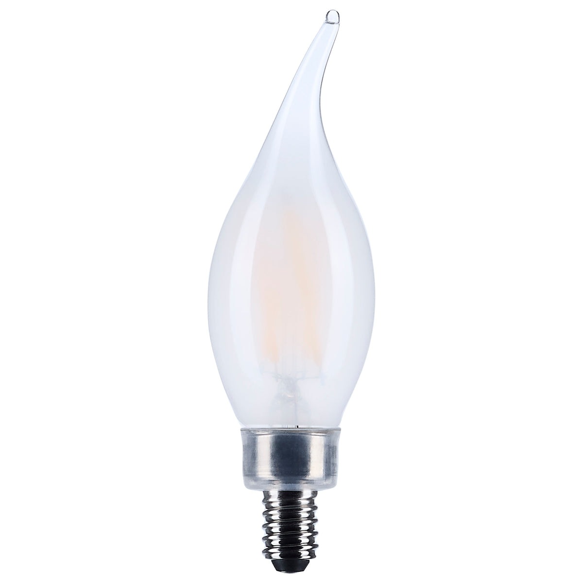 Satco S12507 4W CA10 Neutral White LED Light Bulb Candelabra Base