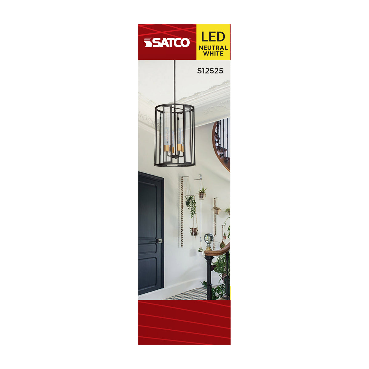 Satco S12525 8W T10 Neutral White LED Light Bulb Medium Base