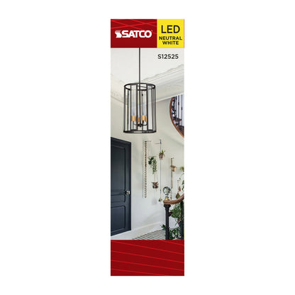 Satco S12525 8W T10 Neutral White LED Light Bulb Medium Base