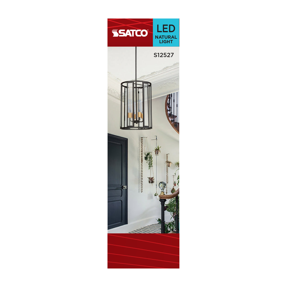 Satco S12527 8W T10 Natural Light LED Light Bulb Medium Base