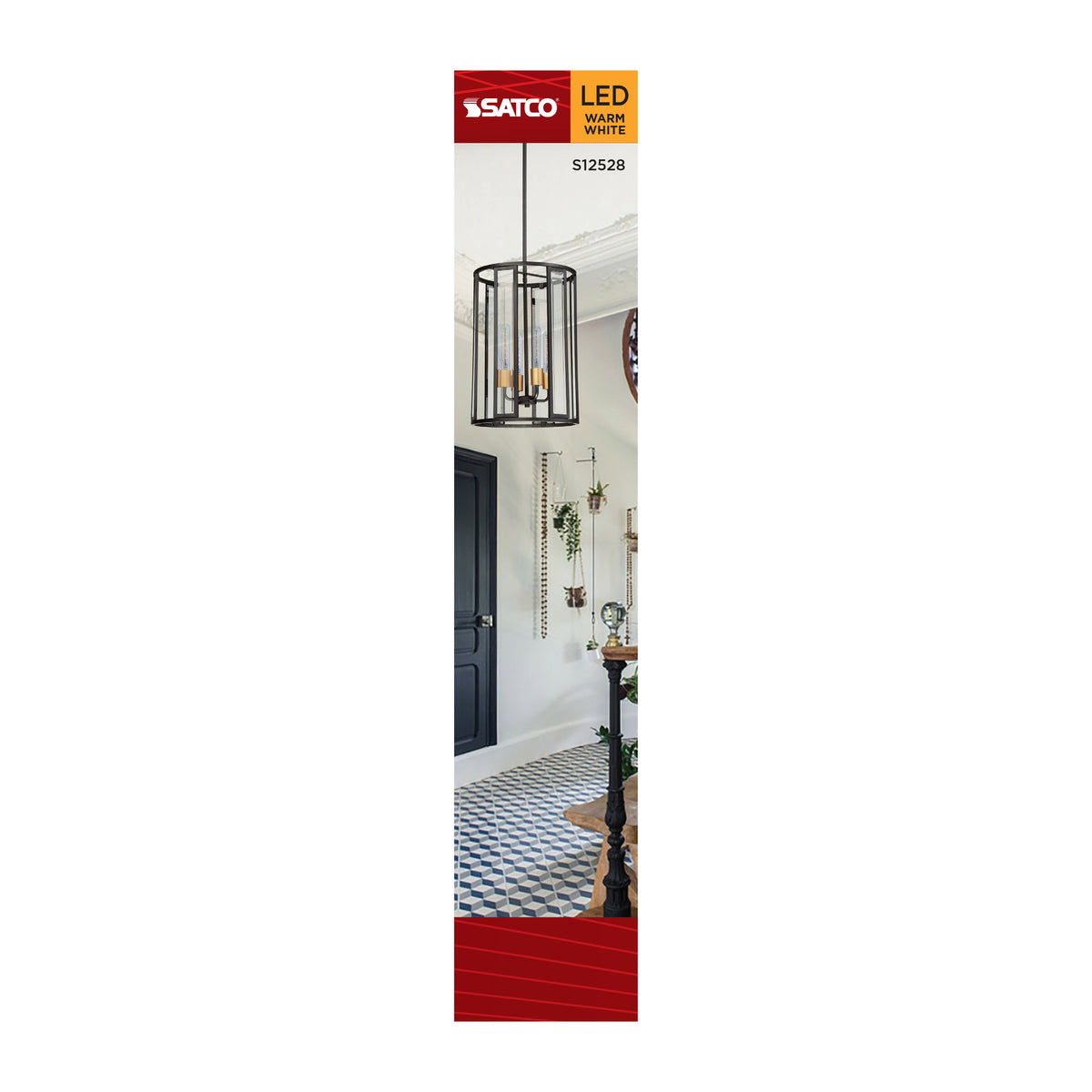 Satco S12528 5W T9 Warm White LED Light Bulb Medium Base