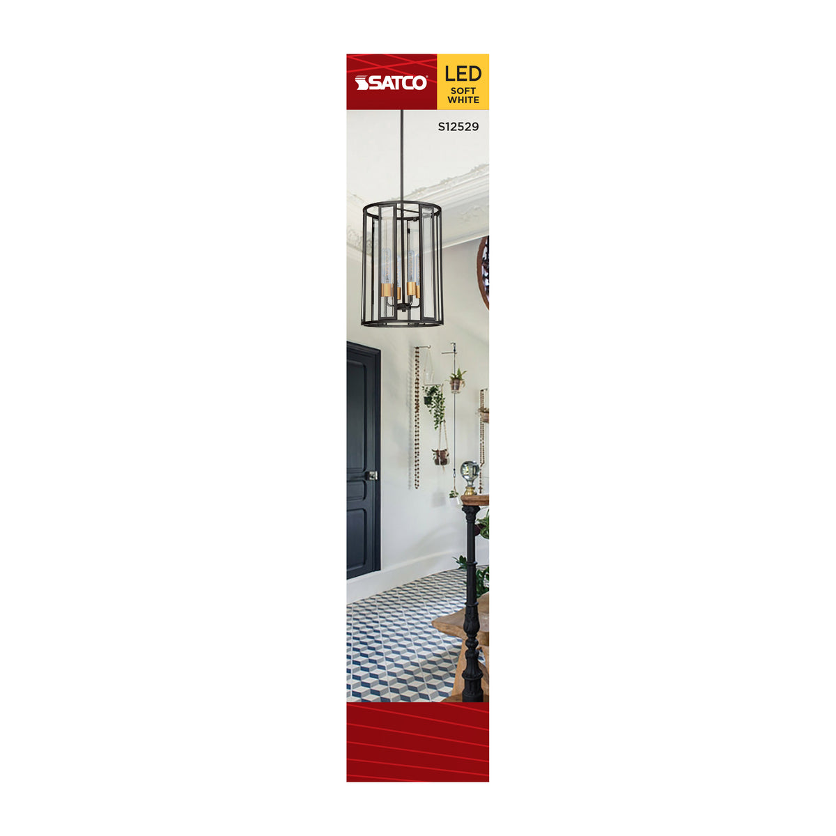 Satco S12529 5W T9 Soft White LED Light Bulb Medium Base