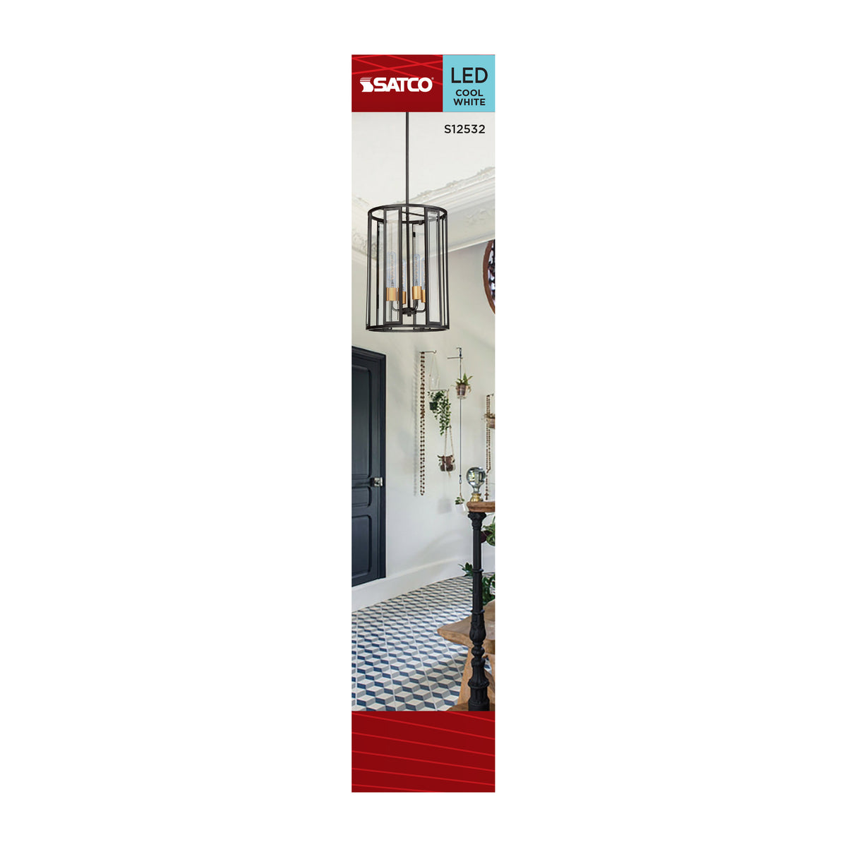 Satco S12532 8W T9 Cool White LED Light Bulb Medium Base