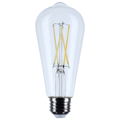 Satco S12536 8W ST19 Natural Light LED Light Bulb Medium Base