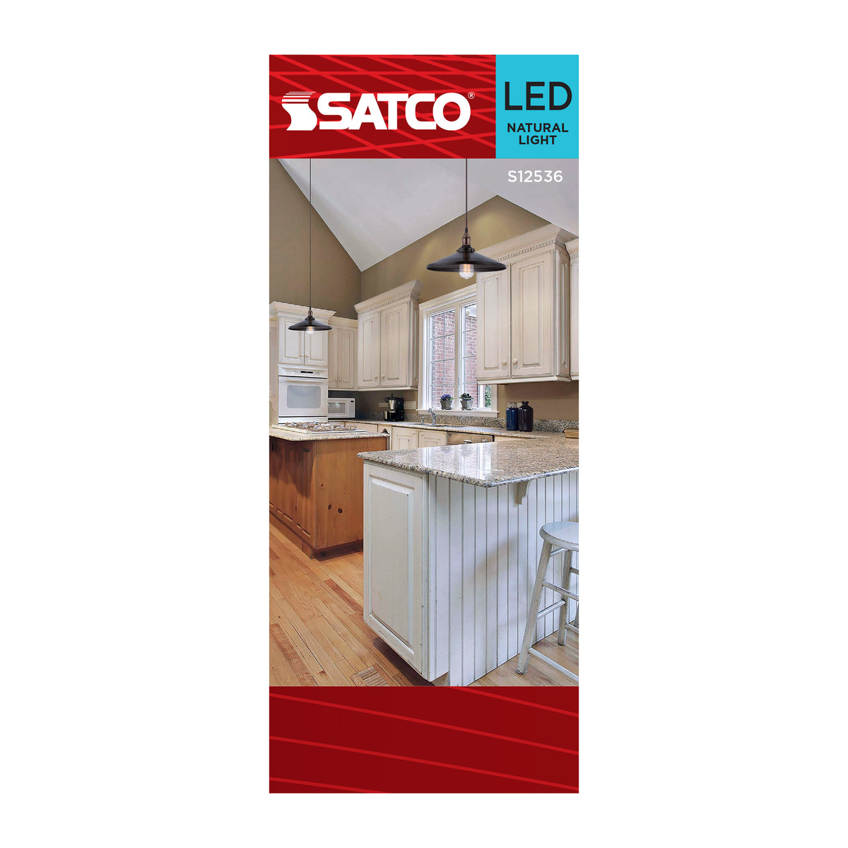 Satco S12536 8W ST19 Natural Light LED Light Bulb Medium Base